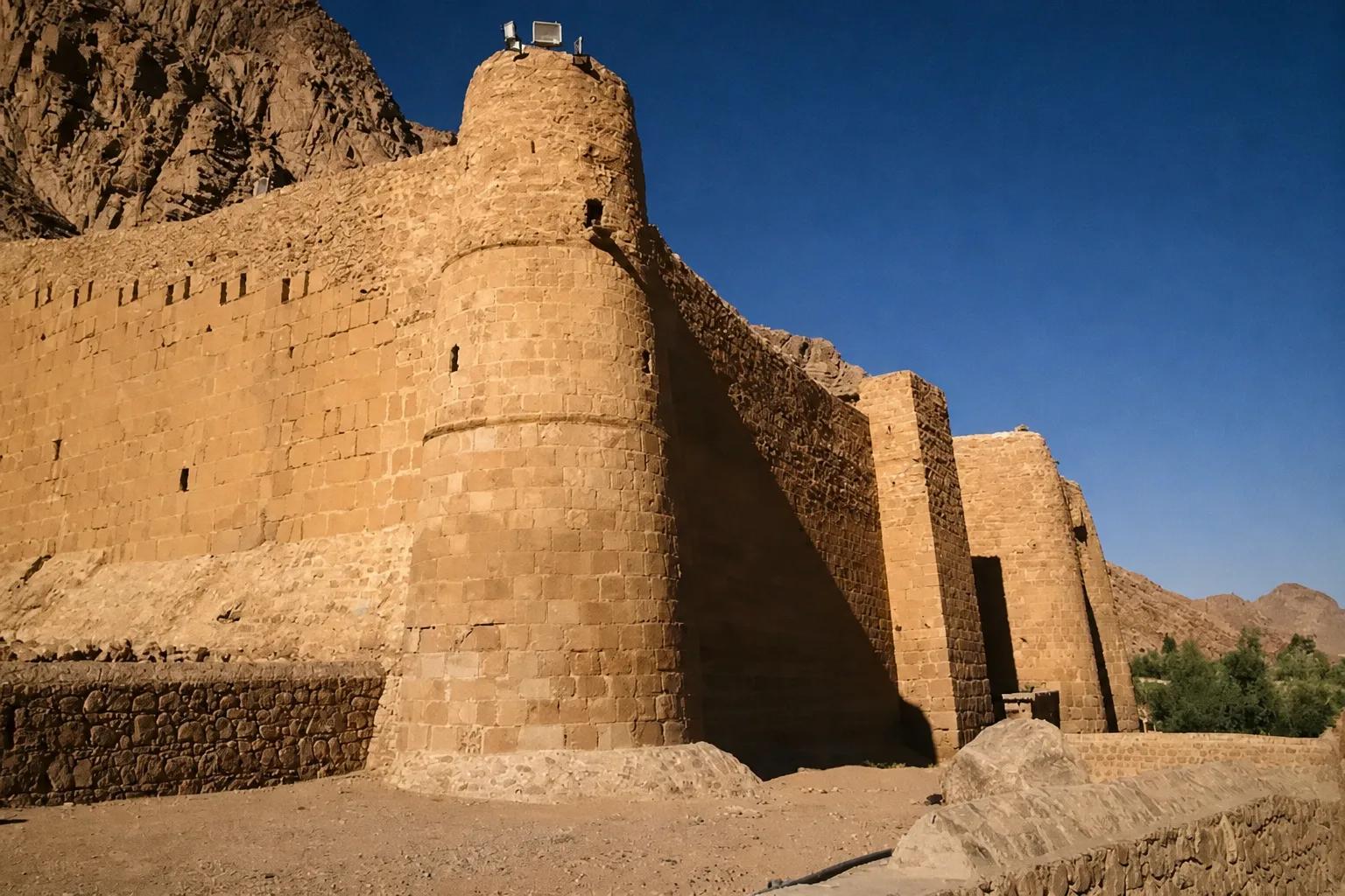 St Catherine's Monastery in the mountains of Sinai