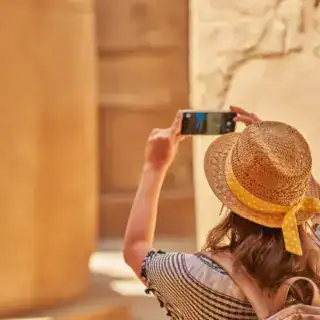 must-see temple woman in Karnak Temple in Luxor Egypt