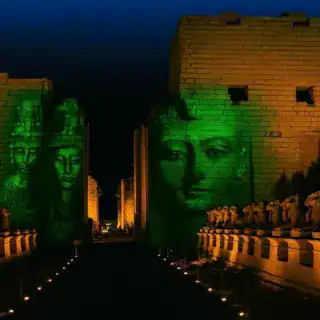 Luxor Temple at night included in the 6-Days Ultra Deluxe Egypt tour