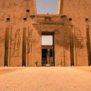 Edfu Temple visited during a luxury Nile cruise in Egypt