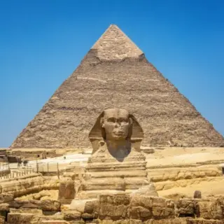 Great Sphinx and Pyramid