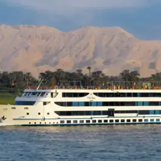 Oberoi Zahra Nile Cruise sailing on the Nile River