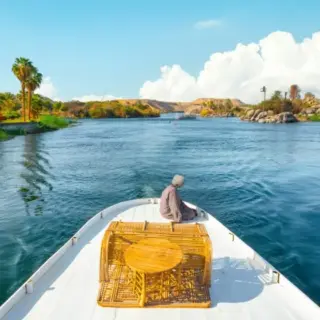 Tourist boat on river Nile