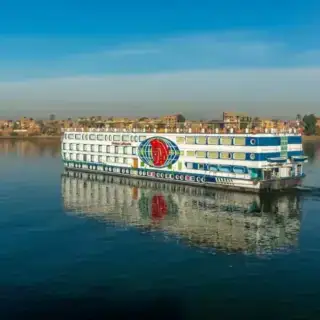 Chateau Lafayette Nile Cruise sailing between Luxor and Aswan on the Nile River