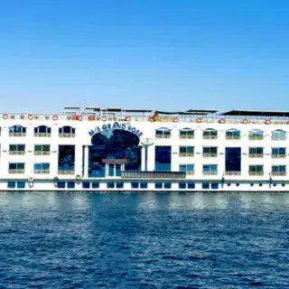 Grand Rose Nile Cruise sailing on the Nile River between Luxor and Aswan