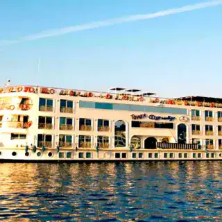 Tower Prestige Nile Cruise sailing between Luxor and Aswan on the Nile River