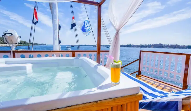 7 Night Dahabiya Itinerary sundeck