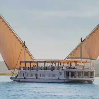 Albatros Dahabiya sailing on the Nile