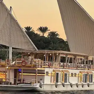 Altesse Dahabiya sailing on the Nile River