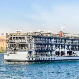Mövenpick SS Misr luxury steamship sailing on the Nile