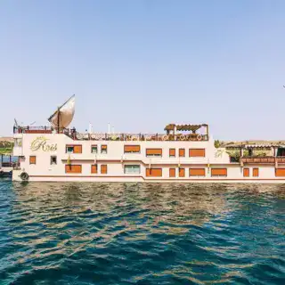 Roi Farouk Dahabiya sailing on the Nile River