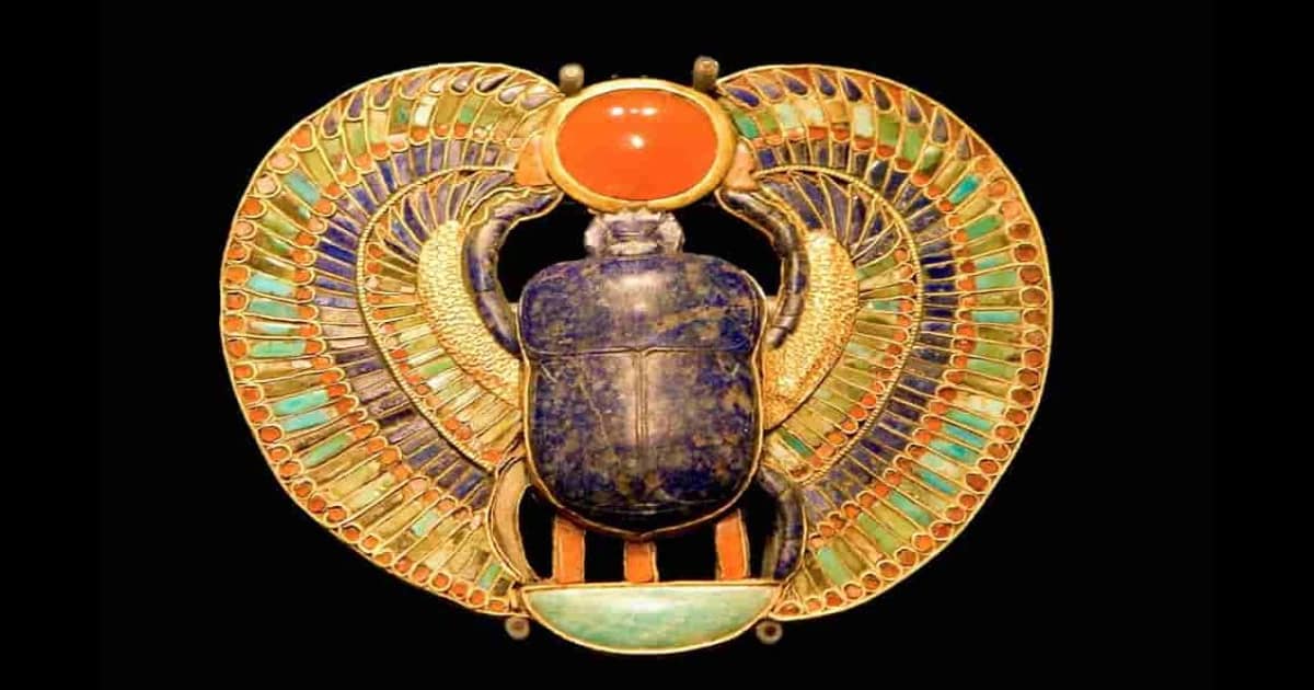 symbol of rebirth in ancient Egypt scarab amulet