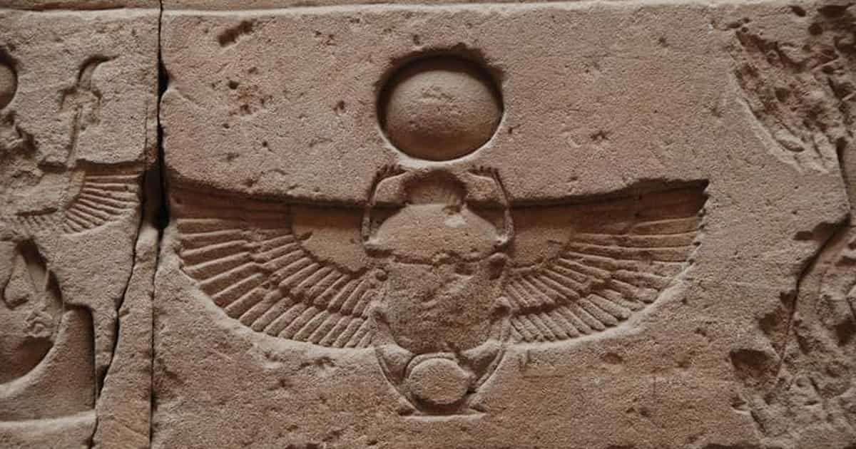 Ancient Egyptian scarab jewelry amulet