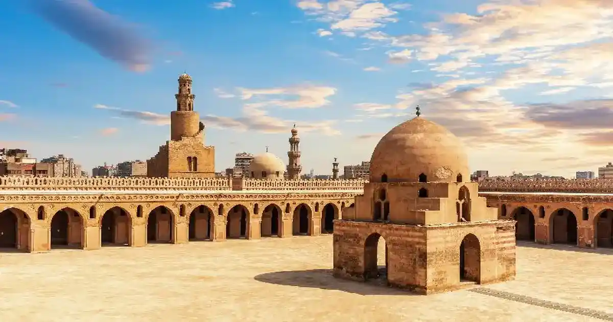 Architectural details of the Mosque of Ahmad Ibn Tulun in Cairo