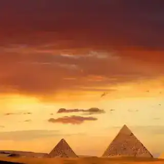 Sharm El Sheikh to Cairo Great Pyramids of Giza with desert landscape in Cairo Egypt